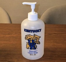 Vintage Kentucky Wildcats Liquid Soap Pump Bottle 18 oz NCAA UK Decor Mascot picture