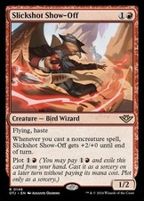 MTG Slickshot Show-Off - Foil, Outlaws of Thunder Junction, Moderately Played, E picture