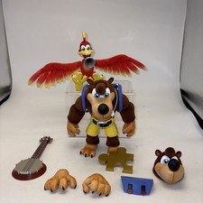 Banjo-Kazooie 8-Inch Banjo & Kazooie DELUXE FLOCKED  Figure 2-Pack DNA Loose New picture