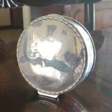 Antique 1904 Mappin & Webb Sterling Silver Edwardian Trinket Powder Box picture