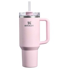 Stanley 40 oz Stainless Steel H2.0 FlowState Quencher Tumbler Pink Sugar Spider picture