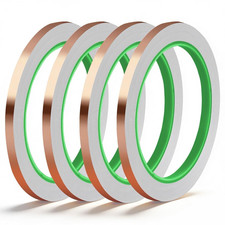 Rindion 4 pack Copper Tape 1/4 inch X 196.8FT Double Sided Copper Foil Tape picture