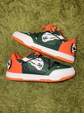 WATSON BRAND X STUDIO Men Size 12 Tombstone Hurricane Sneaker Shoe Orange Green picture