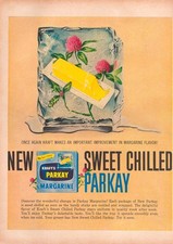 Kraft Parkay Margarine Sticks Sweet Chilled Vintage Print Ad '58 picture