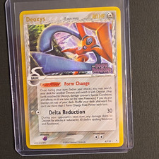 Pokémon TCG Deoxys Defense Forme 4/110 EX Holon Phantoms Delta Reverse Holo picture