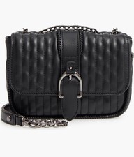Longchamp Brioche Black Quilted Chain Handbag Crossbody Bag picture