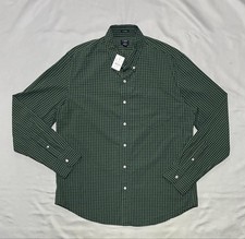J Crew Shirt Mens XL Green Check Flex Washed Long Sleeve Button Down Casual picture