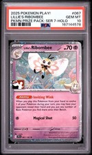 2025 Lillie’s Ribombee 067/159 Prize Pack Series 7 Holo PSA 10 Pokemon TCG picture