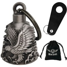 Guardian Biker Eagle Motorcycle Bell With Hanger Lightweight 3D Accessories picture