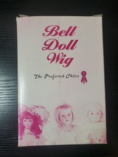 New NOS Bell Doll Wig - TRIXY   Size 13 - 14 Auburn Color - Full Head of Curls picture