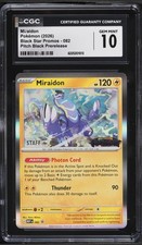 CGC 10 Miraidon Staff Prerelease 2026 Pokemon Card #082 picture