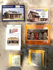 Vintage NOS Model Train Buildings Ho Scale Lot of 6 Walthers Pola Life Like DPM picture