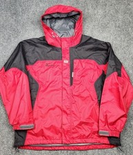 Rare VTG Helly Hansen x Budweiser Red Black Hooded Jacket Sz Large Rain Snow picture