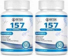 157 Peptide Capsules 1000 mcg | 60 Capsules | Pack of 2 | Serving: 2 Capsules picture