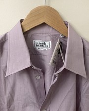 nwt HERMES Dress Shirt Purple Medium picture