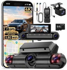 4 Channel Dash Cam， 5K 360° Car Camera, Radar Hardwire Kit, 24H Parking Mode picture