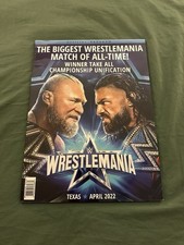 WWE WrestleMania 38 Official Program Texas Hall of Fame 2022 picture