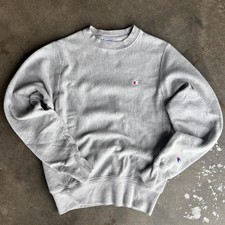 champion Grey Vintage 90's XS reverse weave Logo sweatshirt picture