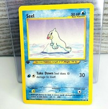 1st Edition Seel 81/105 Neo Destiny Pokemon Card Moderate Play picture