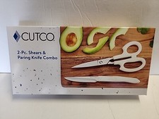 Cutco 2pc 77 Pearl White Shears  And 4720 Paring Knife New picture