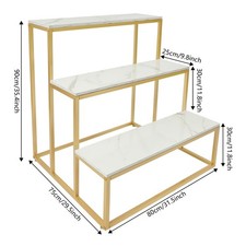 3 Tier Retail Shoe Handbag Display Stand Double Side Clothing Shop Display Table picture