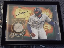 Junior Caminero 2026 FANATICS Emanate Attributes Game Used BASE, AUTO 4/4  picture