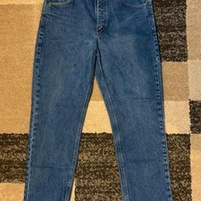 Carhartt B18 DST Traditional Fit Jeans 36 X 32 Blue Denim picture