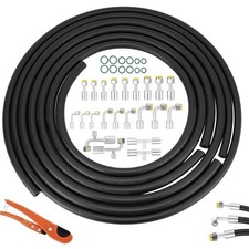 27PCS Air Conditioning Hose and Fitting Kit Includes 3PCS 9.8ft #6#8#10 AC Hoses picture