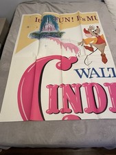 Original 1965 Disney Cinderella Movie Poster Complete Six-Sheet 4 Panel 81x81 picture