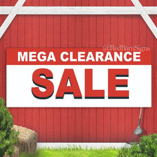 Mega Clearance Sale Indoor Outdoor Banner Sign with grommets picture