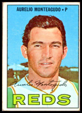 1967 TOPPS #453 AURELIO MONTEAGUDO DP CINCINNATI REDS (A) picture