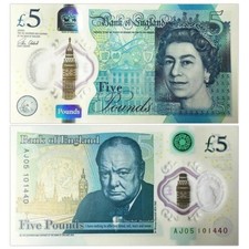 UK Great Britain British 5 Pounds picture