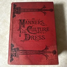 WELLS, Richard A. Manners: Culture and Dress ... 1893 Hardback Book picture