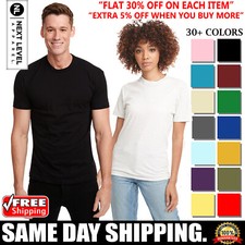Next Level Apparel Unisex Premium Plain TShirt Super Soft Blank Fit T-Shirt 3600 picture