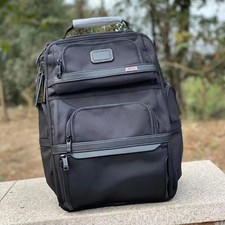 TUMI ALPHA 3 Brief Pack Backpack Black Nylon Business Travel Sports Bag 2603578D picture