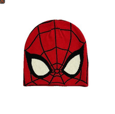 Autumn Winter Fashion Red Spider-Man Knitted Beanie Hat for Men Women Gift Cool picture