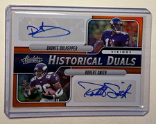 2023 Panini Absolute Minnesota Vikings Culpepper and Smith Orange /50 Autos picture