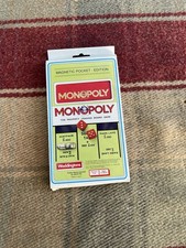 1989 Waddingtons Monopoly Magnetic Pocket Edition Travel Board Game. Complete picture