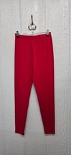 New Medium Zenana Bright Red Stretch Leggings picture
