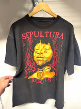 Sepultura 1996 Roots Album Promo T-Shirt vintage size Large-Xl good fade picture