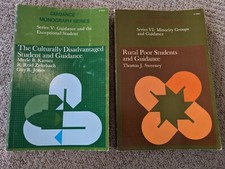 GUIDANCE MONOGRAPH SERIES Lot Of 2 1971 Rural Students Cultural Disadvantaged picture