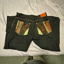 Vintage COOGI Jeans- Embroidered Black Wash Denim Jeans, Size: W40xL34 picture