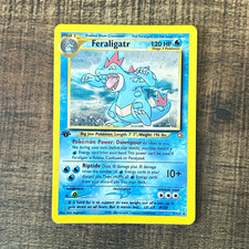 Feraligatr 5/111 Neo Genesis 1st Edition Holo Rare EN 120 HP Ken Sugimori picture