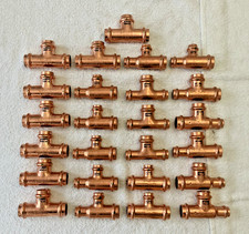 25 LOT VIEGA PROPRESS  3/4' TEES PRESS COPPER PLUMBING FITTING MIXED TEES picture