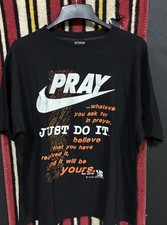 RARE Vintage American Thunder Nike Jesus Just Do It T-Shirt Size XXL Mark 11:24 picture