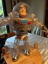 1998 Disney Pixar Toy Story Buzz Lightyear Clear Translucent  Action Figure picture