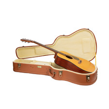 Crossrock Wood For Dreadnought Acoustic Guitars,Mink Imitation Fleece-Redwood picture