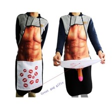 Sexy Muscle Man  Prank Gag Dirty pxx Apron Novelty Cooking Grilling BBQ picture