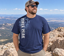 Pikes Peak Colorado Shirt Men XL Dark Blue Cog Graphic Soft Ring Spun Cotton VTG picture