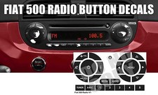 Fits FIAT 500 PREMIUM Button Restore Decals for Radio Peeling Worn Button Fix picture